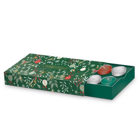 Yankee Candle 10 Tea Light & Holder Christmas Gift Set